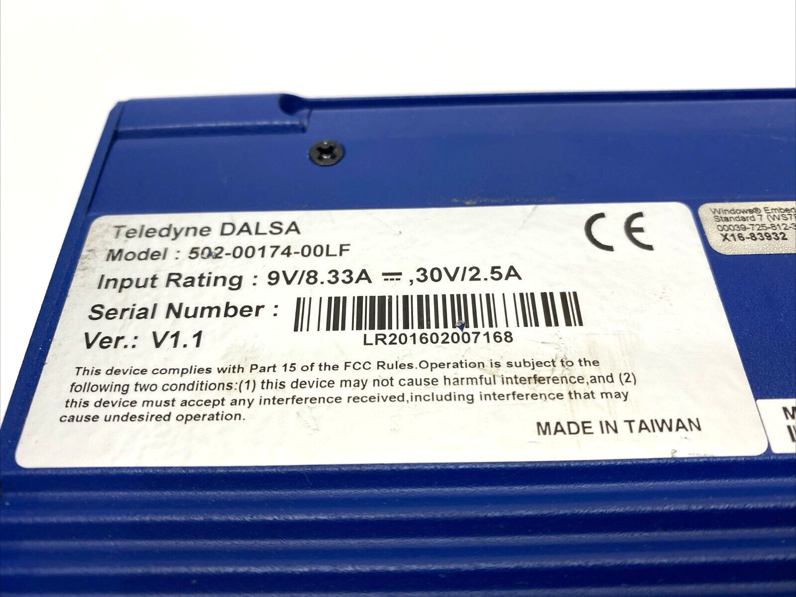 Teledyne Dalsa GV3000-04-W7-64 GEVA Vision Controller