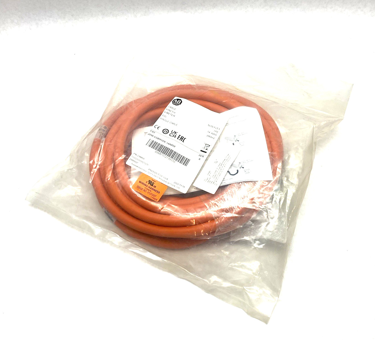 Allen Bradley 2090-CSBM1DE-14AA09 Ser. A Kinetix Single Cable, DSL 9m Non-Flex