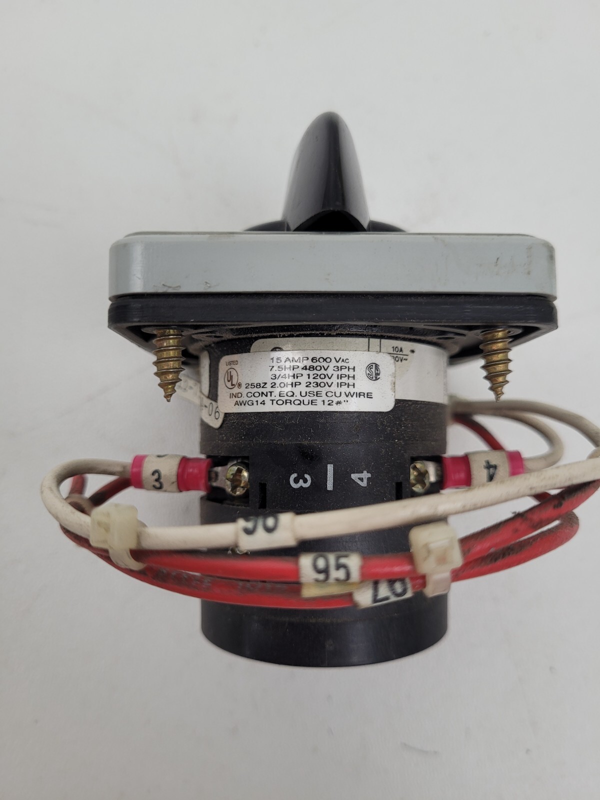 US1A276 Salzer 600V 15A Switch *NEXT DAY OPTION*