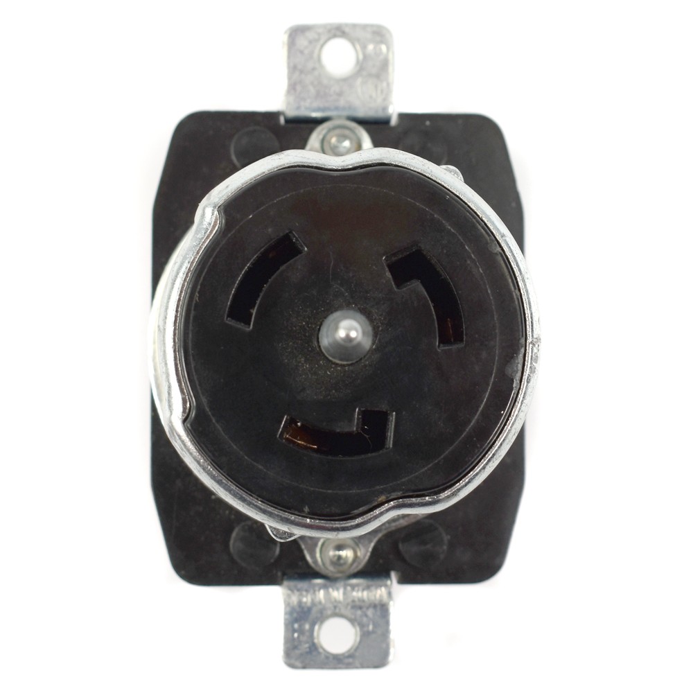 Crouse-Hinds 1/2″ FS1 Cast Iron Outlet Box w/ Hubbell 3P4W 50A 250V Receptacle