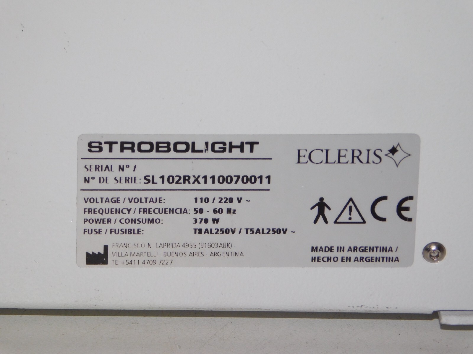 Ecleris Strobolight Compact System Light Source Illuminator LED Lamp 370W Unit