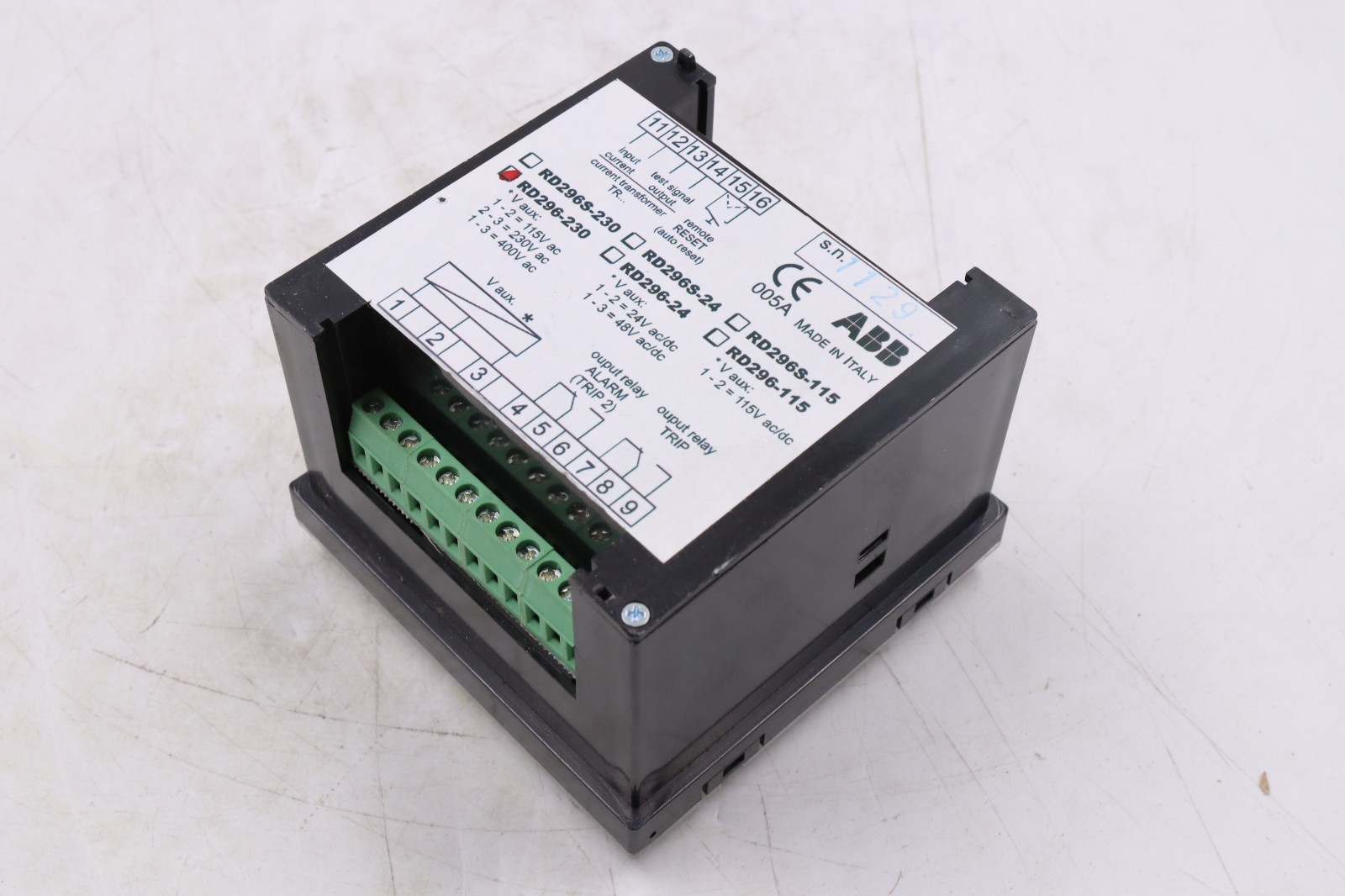 ABB RD296-230 MADE IN ITALY