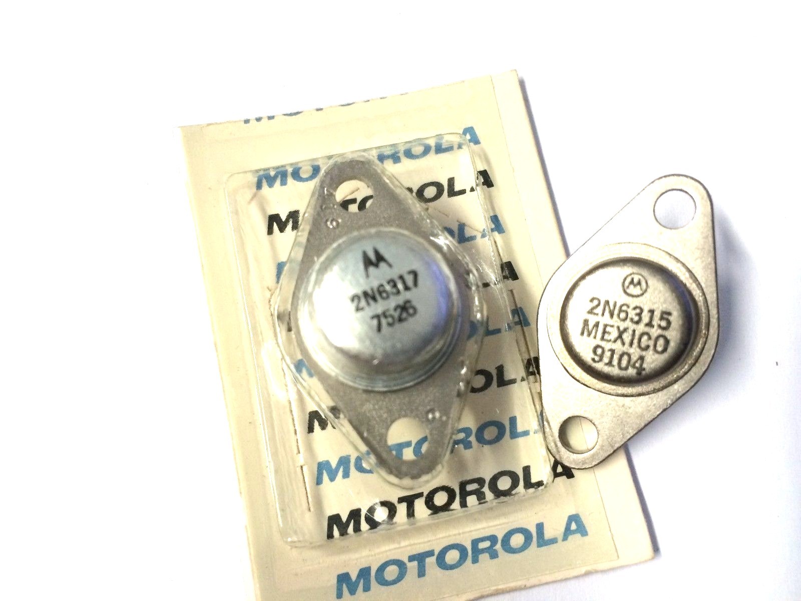 5 Pairs | 2N6317 + 2N6315 Complementary Medium-Power PNP + NPN 90W By Motorola