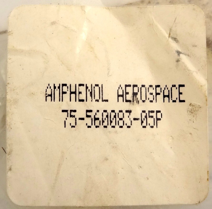 Amphenol Aerospace 75-560083-5P Custom 5 Pin High Voltage Connecter. NEW