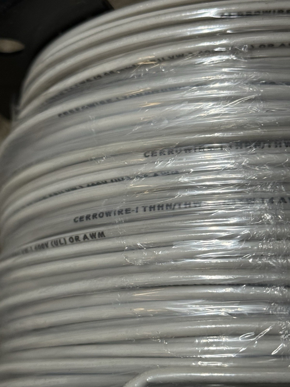 Cerrowire #14 Gauge White Copper Stranded Wire 500′ FT Roll THHN/THWN White