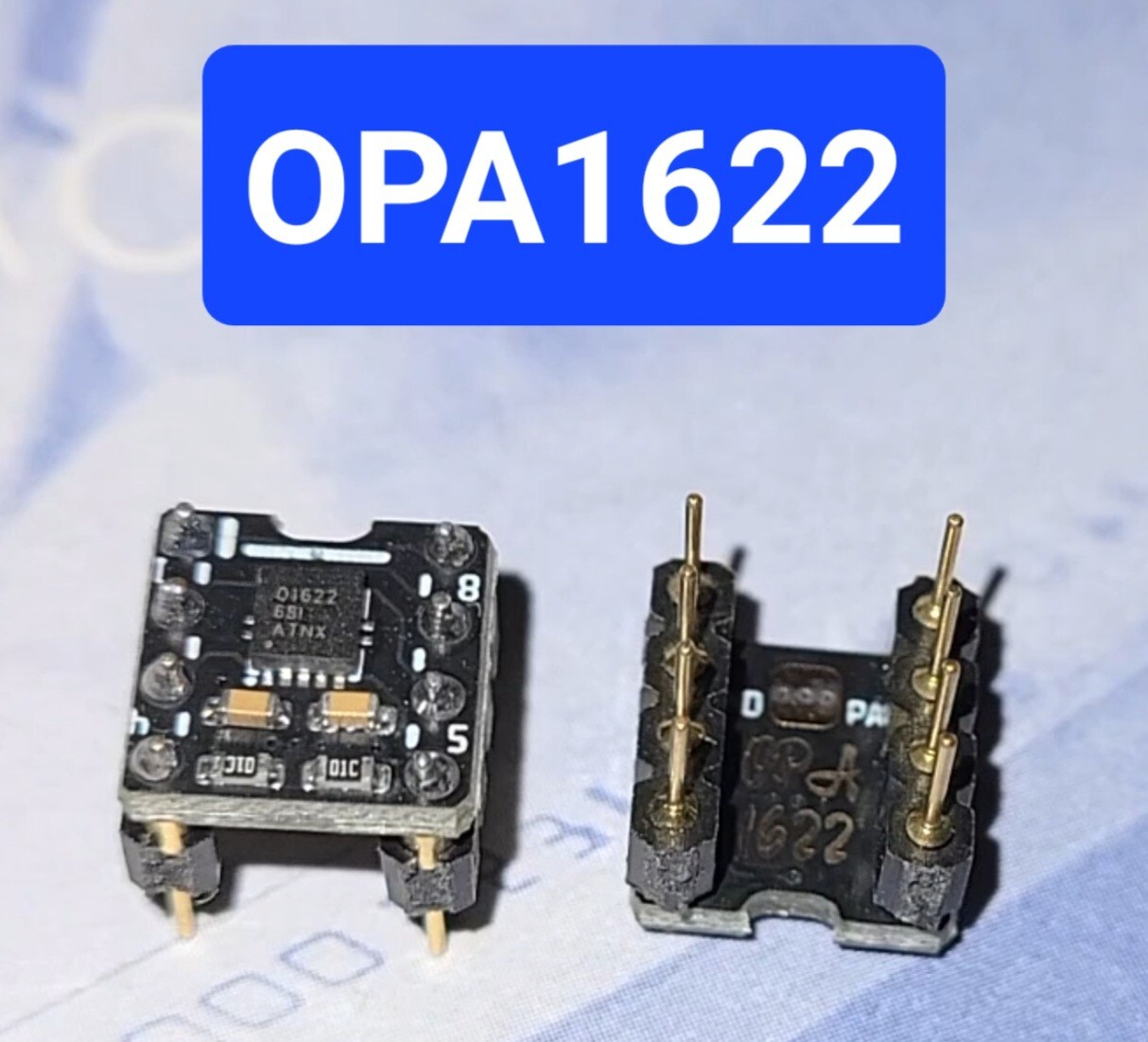 OPA1622AID OP1622 ON DIP8 ADAPTER, USA, FAST FREE SHIPPING
