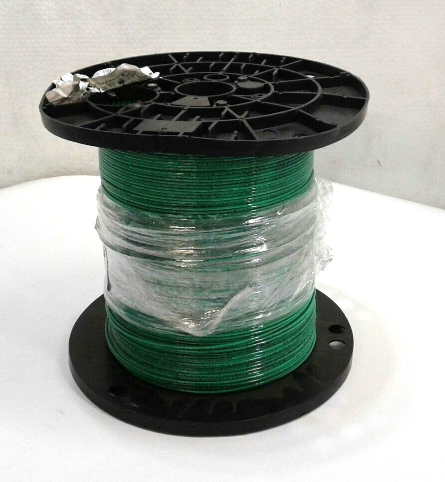 SouthWire 11583205 THHN 14 AWL SOL Copper Wire Heat Resistant 600V Green 2500′