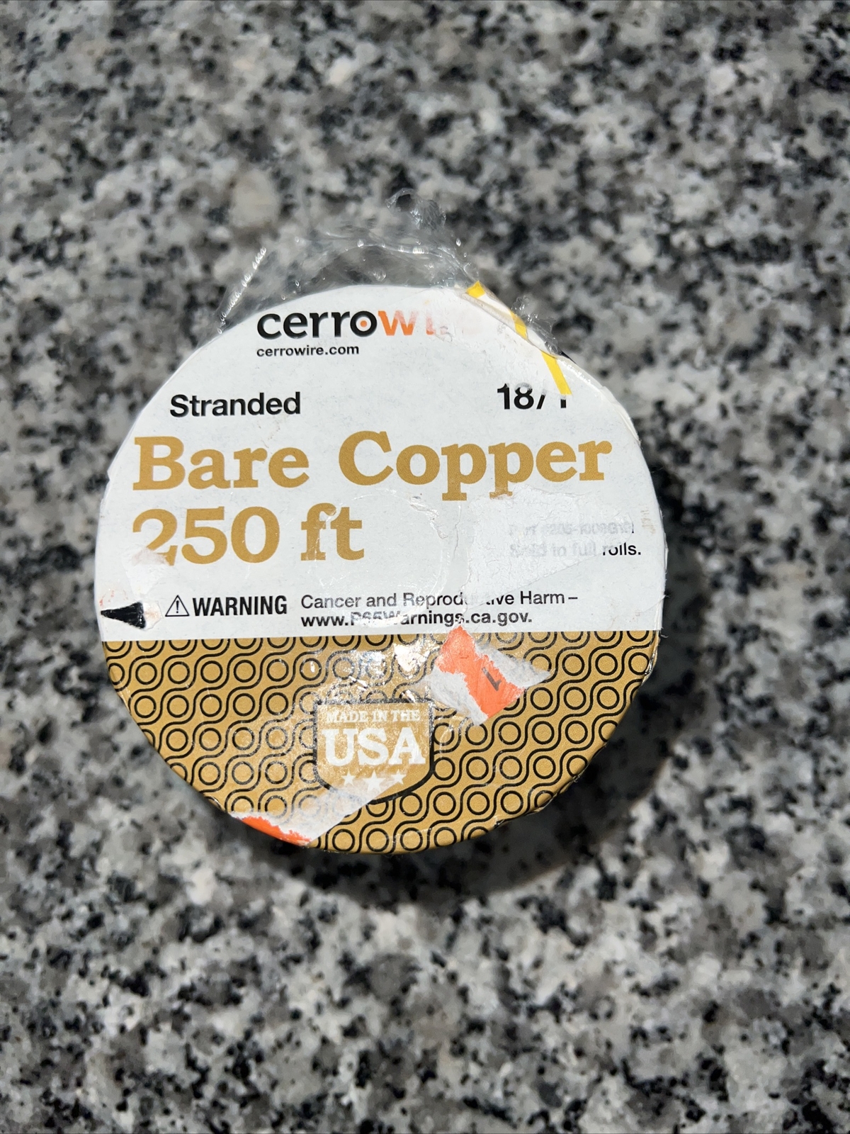 cerrowire 18-1 bare copper standard 250 feet