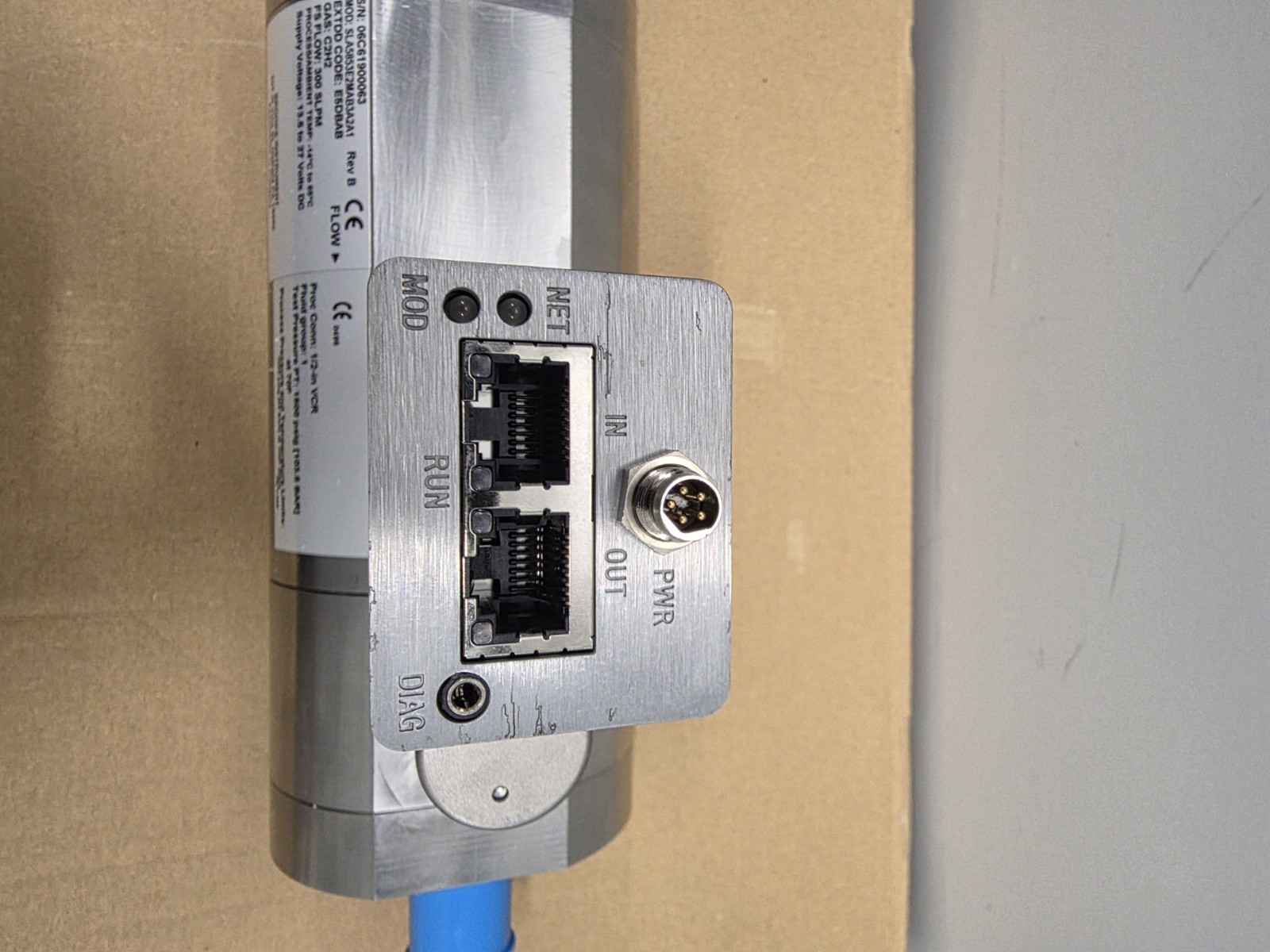Brooks SLA5800 Series SLA5853S2CAB3B2A1 Thermal Mass Flow Meter, N2, 117490