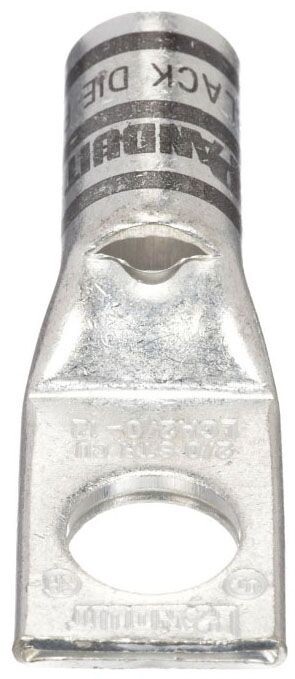 Panduit LCA2/0-12-X, 2/0 AWG Copper, 1/2″ Stud, Compression Cable Lug, 1 pc