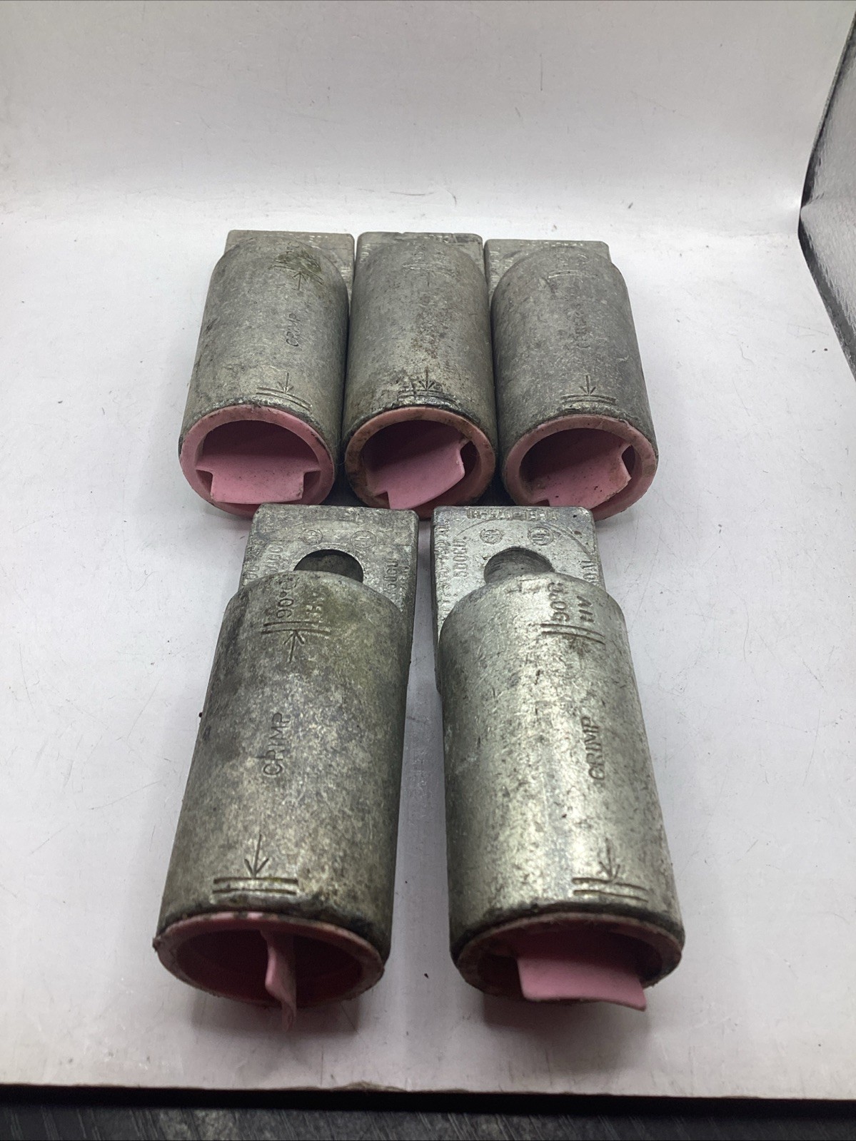 Lot Of 5 Hubbell VCEL-075-H1 1-Hole Compression Lug Terminal 500CU
