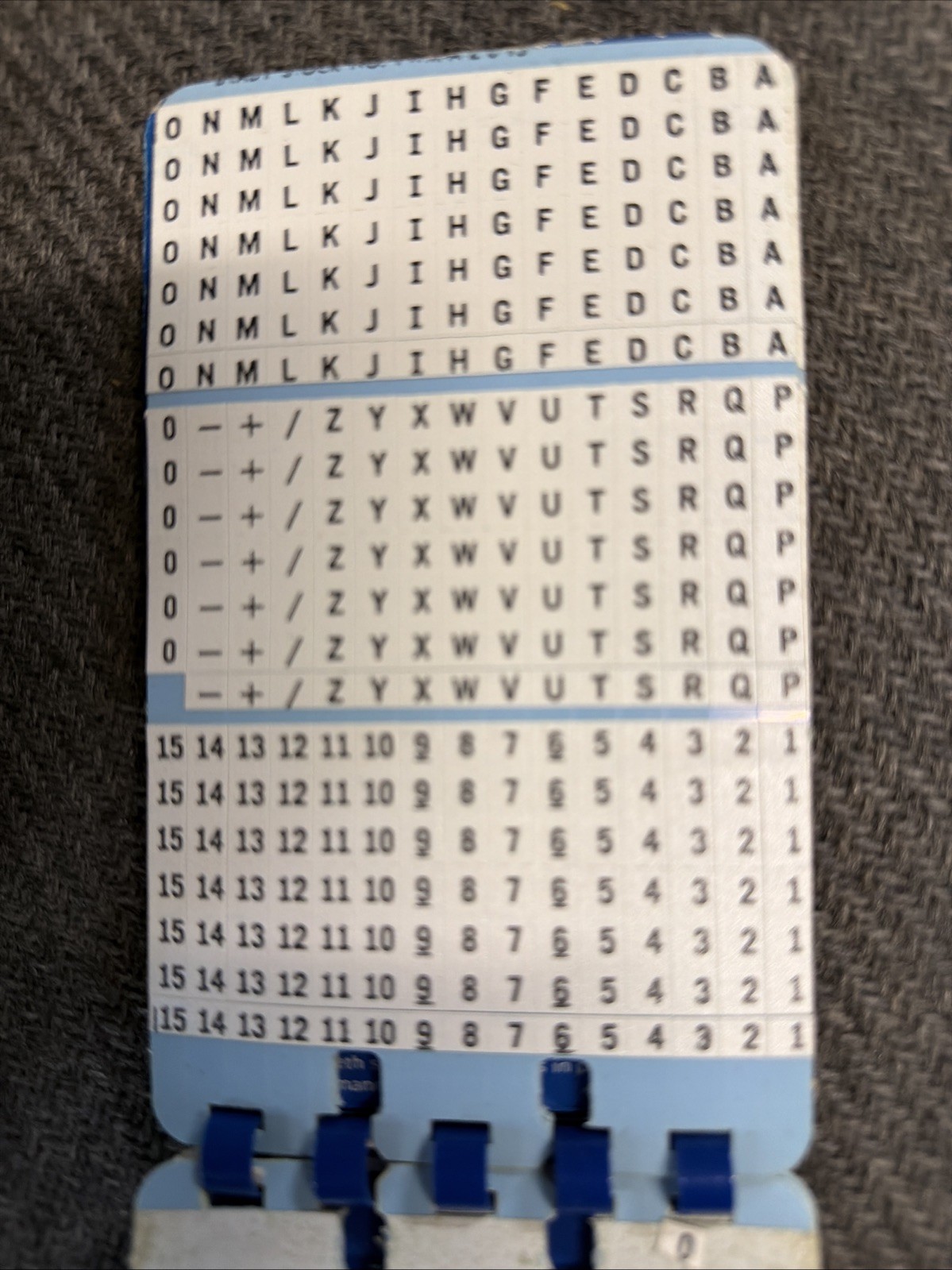 BRADY PWM-450 WIRE MARKERS, 10 Each A-Z 0-15,+,_. Unused