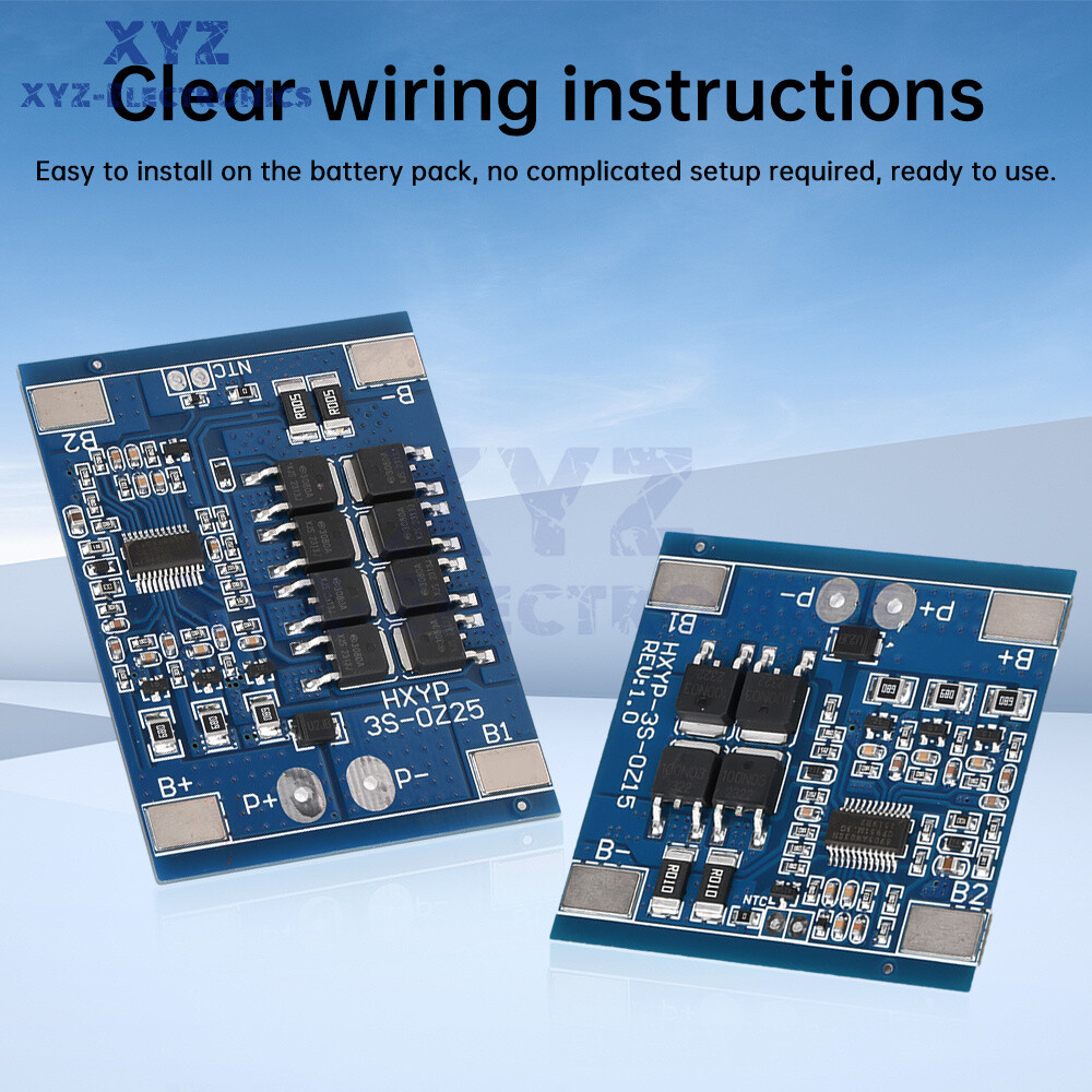 3S 12V 15/20/25/30A 18650 Li-ion Battery Protection Board 11.1V 12.6V Balanced
