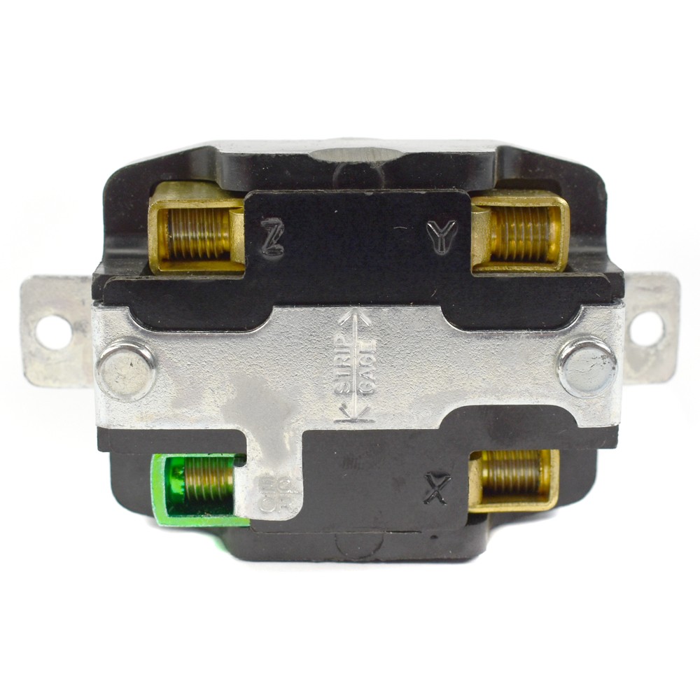 Crouse-Hinds 1/2″ FS1 Cast Iron Outlet Box w/ Hubbell 3P4W 50A 250V Receptacle