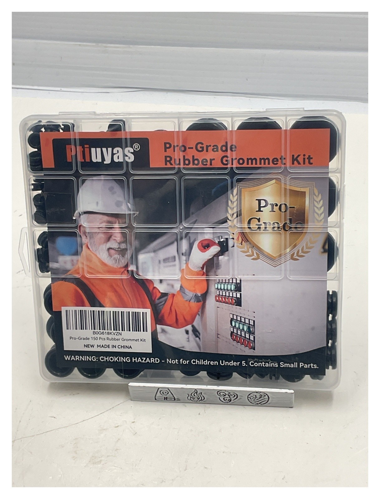 Ptiuyas 150 Pcs Pro-Grade Rubber Grommet Kit Gasket Assortment set of 3