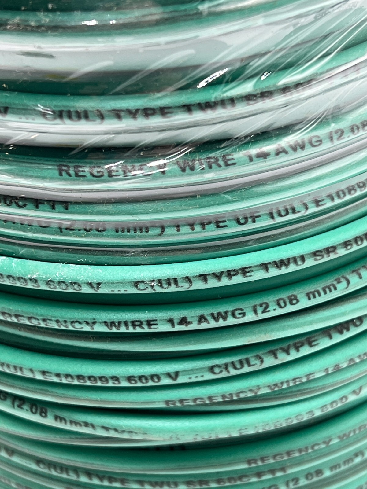 Regency 14UF51 Wire 500 feet Underground Feeder Wire Green 14 AWG