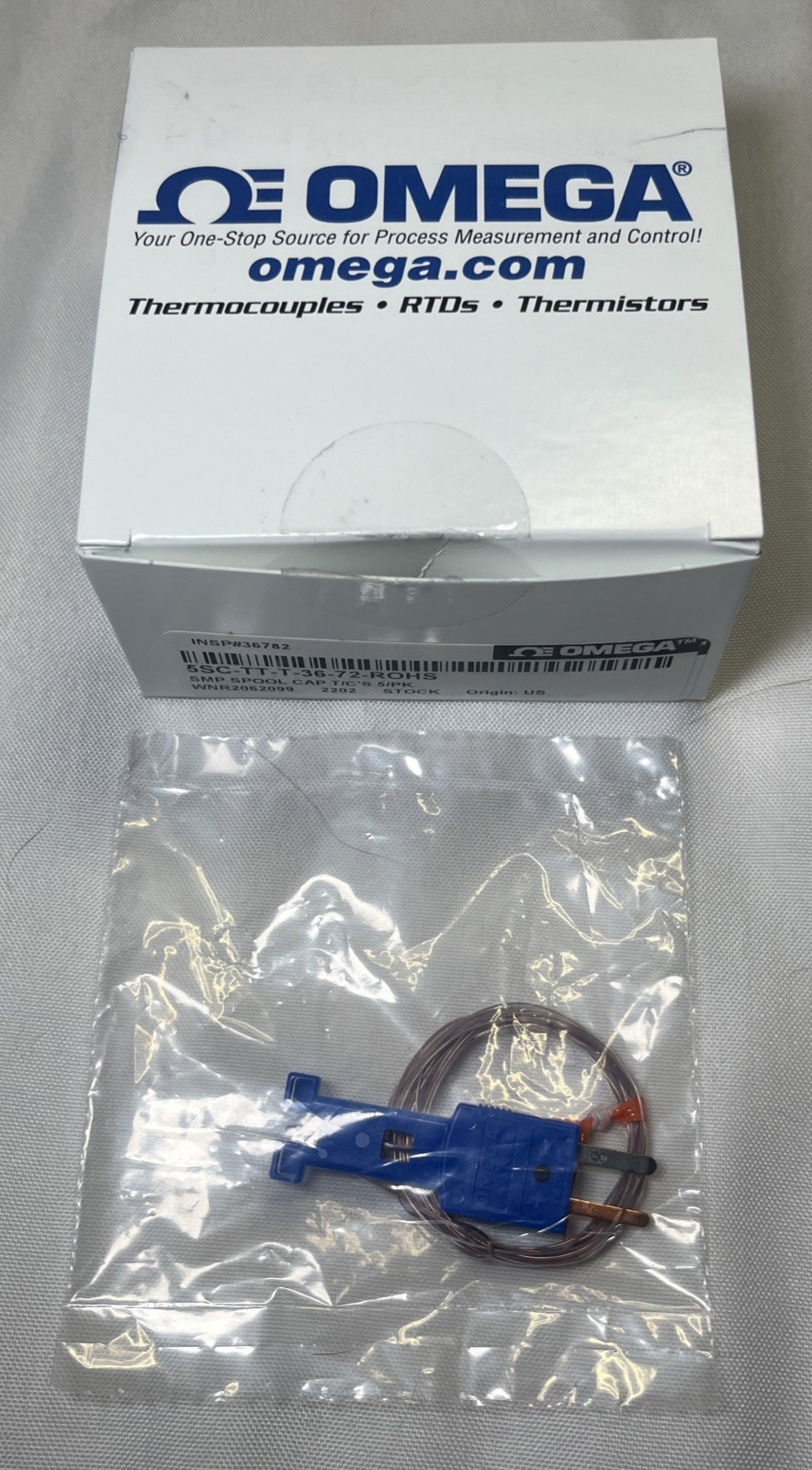 NEW Omega Engineering 5SC-TT-T-36-72-ROHS SMP SPOOL CAP T/C Thermocouple No Box