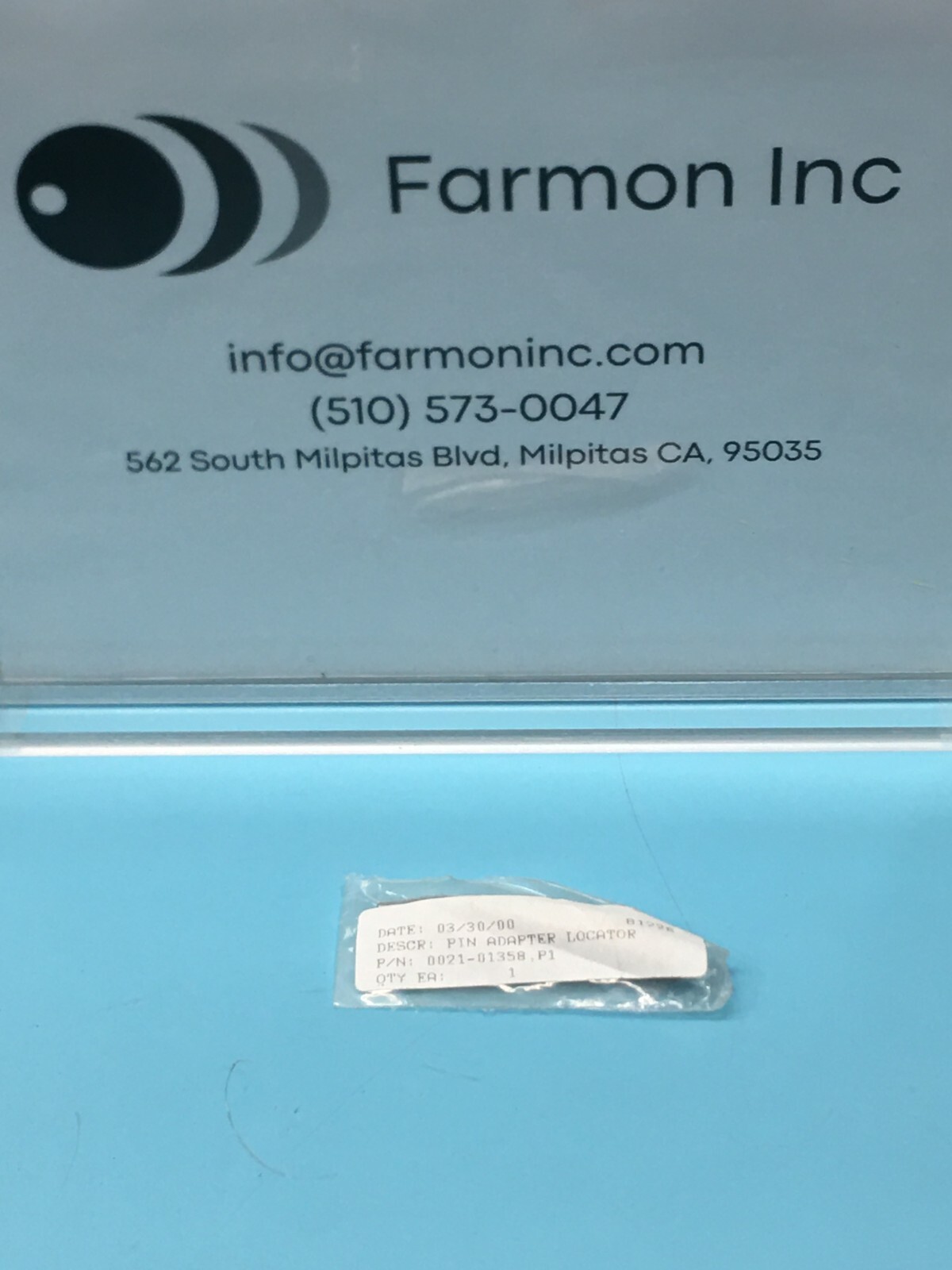 Applied Materials AMAT 0021-01358 PIN ADAPTER LOCATOR, 179726