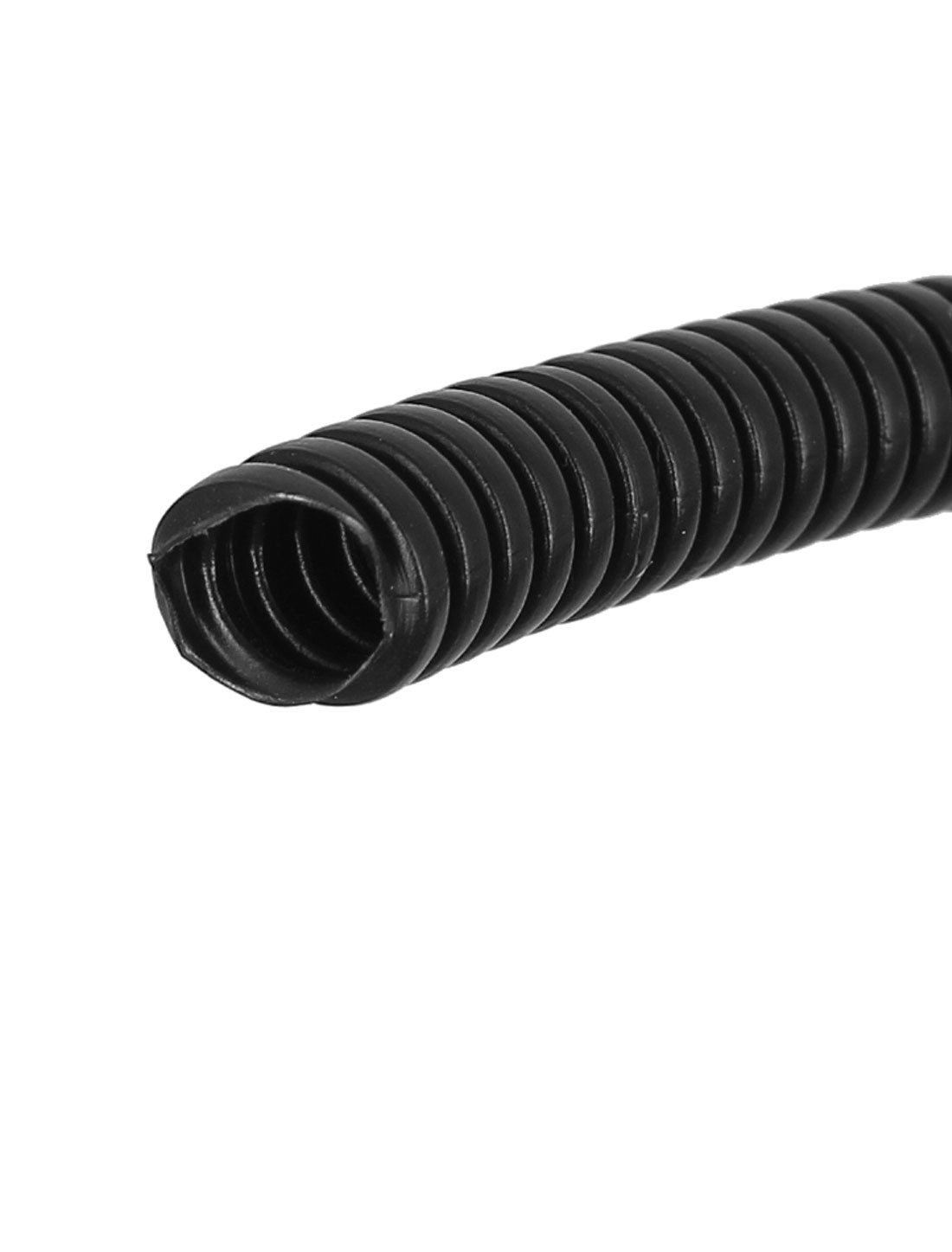 2.97 M 7×10 mm Plastic Corrugated Conduit Tube for Garden,Office Black