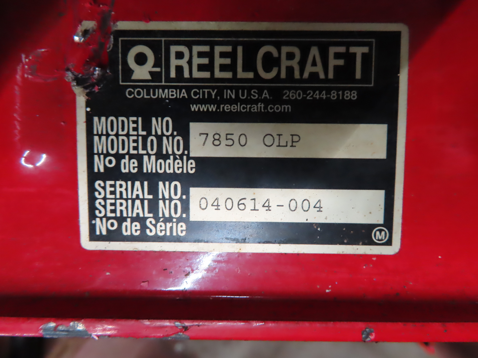 REELCRAFT 7850 OLP SPRING RETRACTABLE HOSE REEL 300PSI 1YEAR WARRANTY