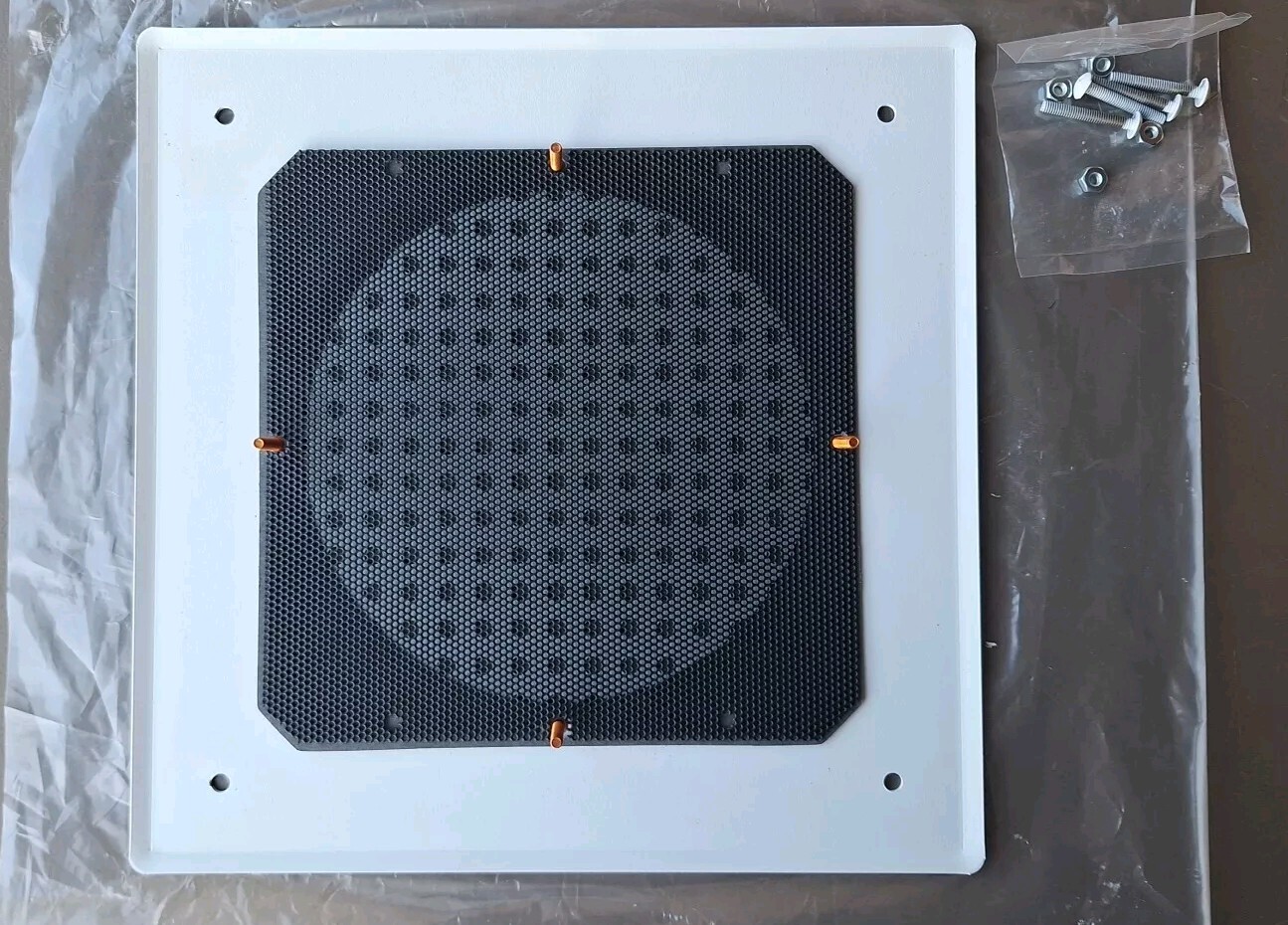 Lowell SG-8VP White Powder Coated Grille For 8″ Speaker Vandal Resistant NOS