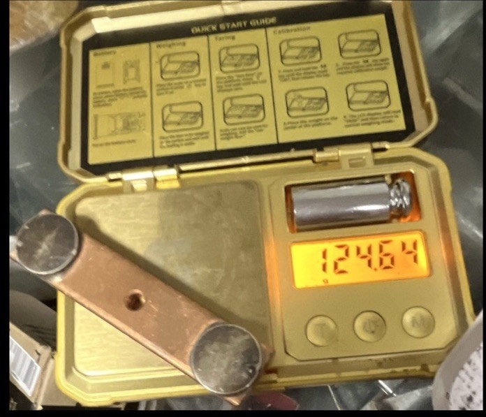 Silver tested copper electrical contact sold individually.