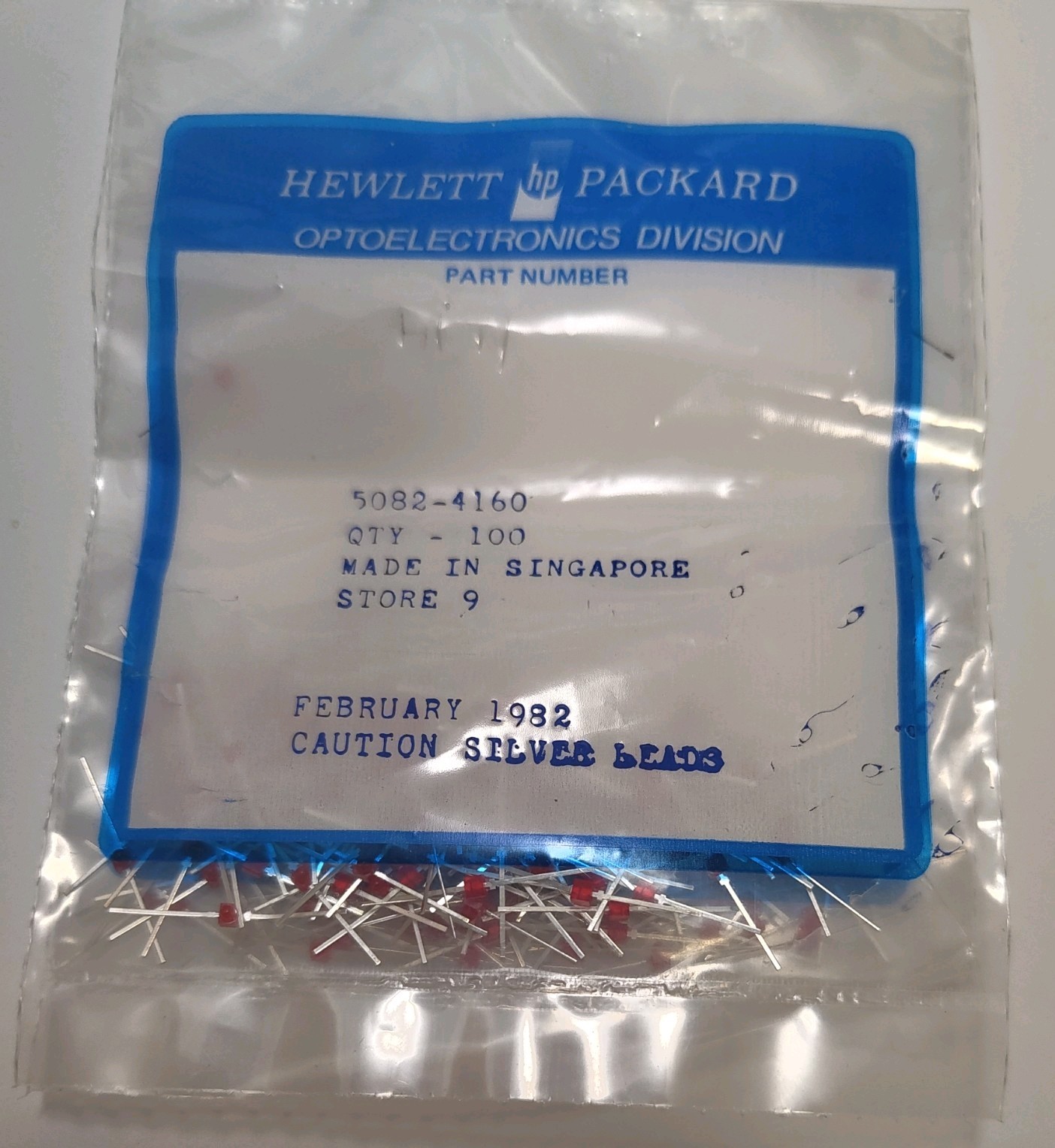 10x Hewlett Packard 5082-4160 High Efficiency Red Subminiature LEDs NOS Tested