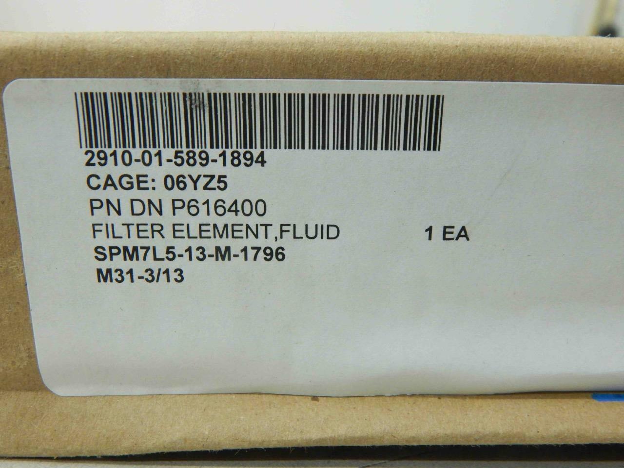 Donaldson P616400, P544432, 2910015891894 Fluid Filter Element (No Box)