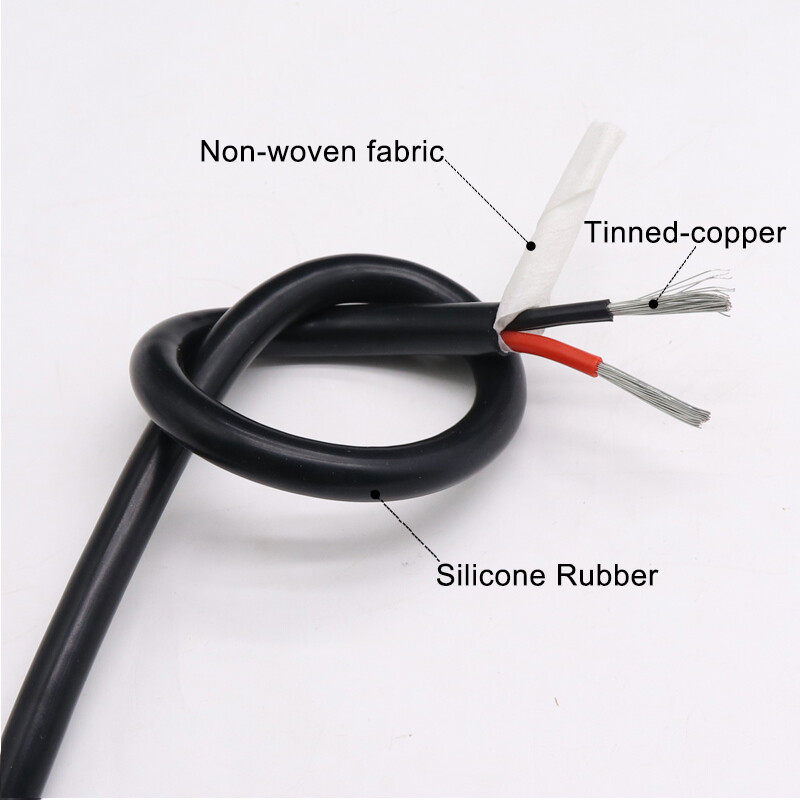 Ultra Flexible Silicone Tinned Copper Wire Electric Cable 2 3 4 Cores Black Red
