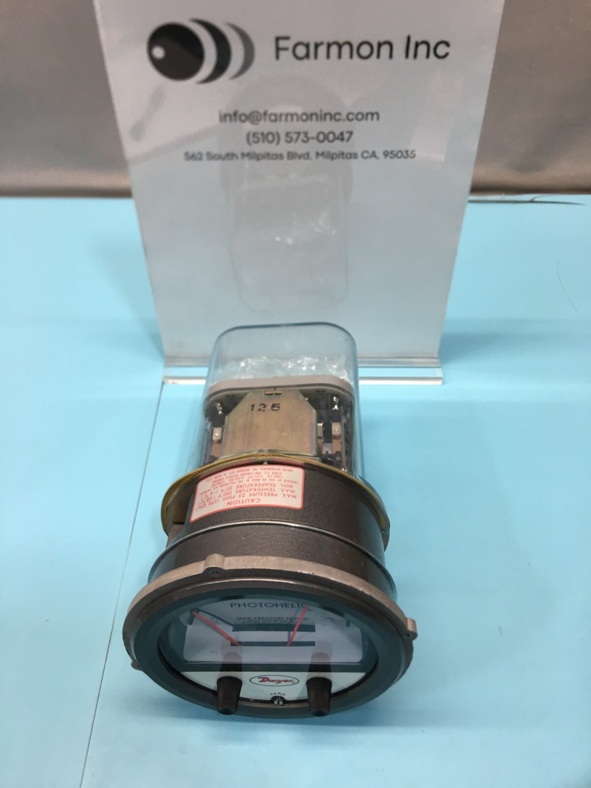 Dwyer 3000 Photohelic Pressure Switch/Gage, Gauge, 188056