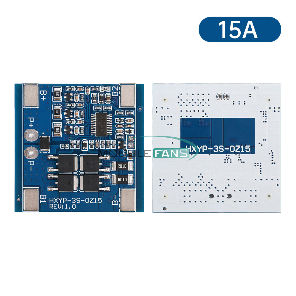 3S 12V 15/20/25/30A 18650 Li-ion Battery Charging Protection Board with Balance