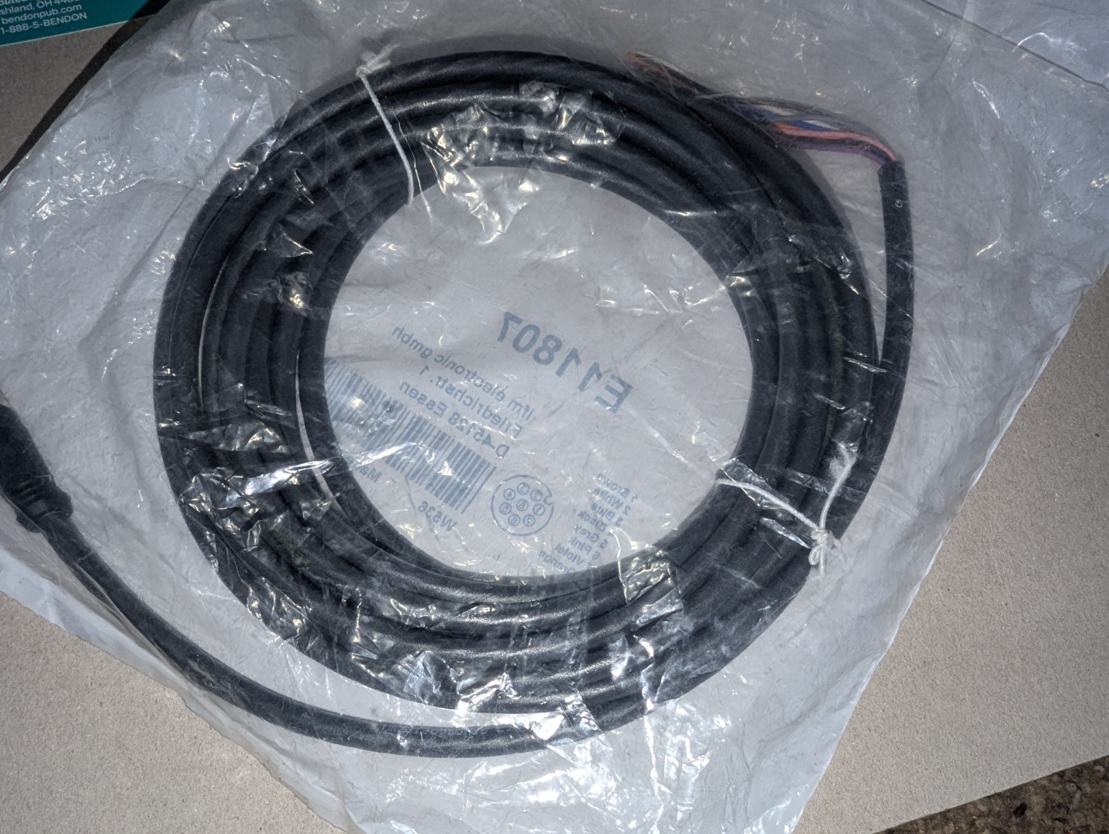 NEW GENUINE IFM ELECTRONIC GMBH E11807 CORDSET