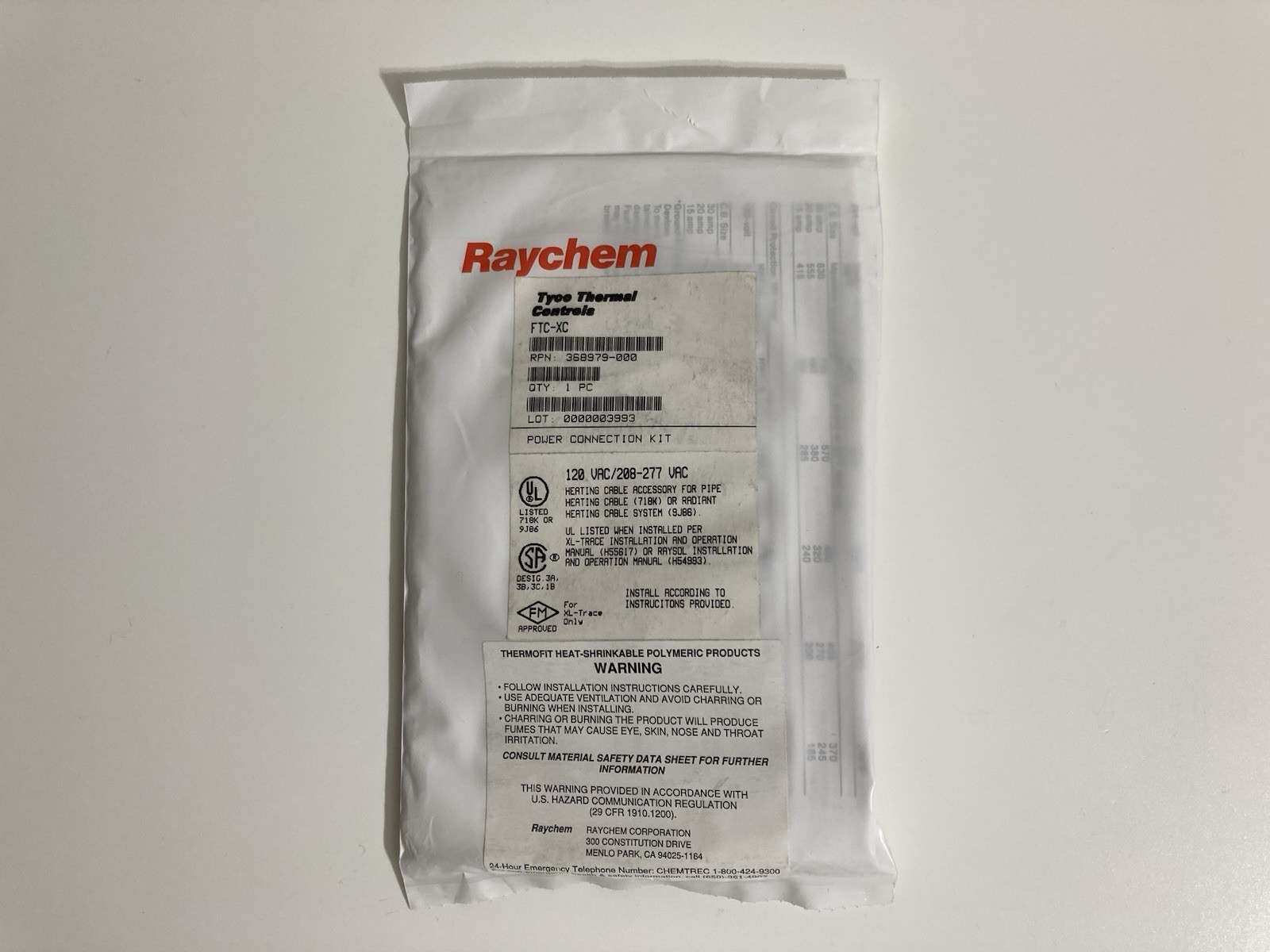Raychem FTC-XC Power Connection Kit