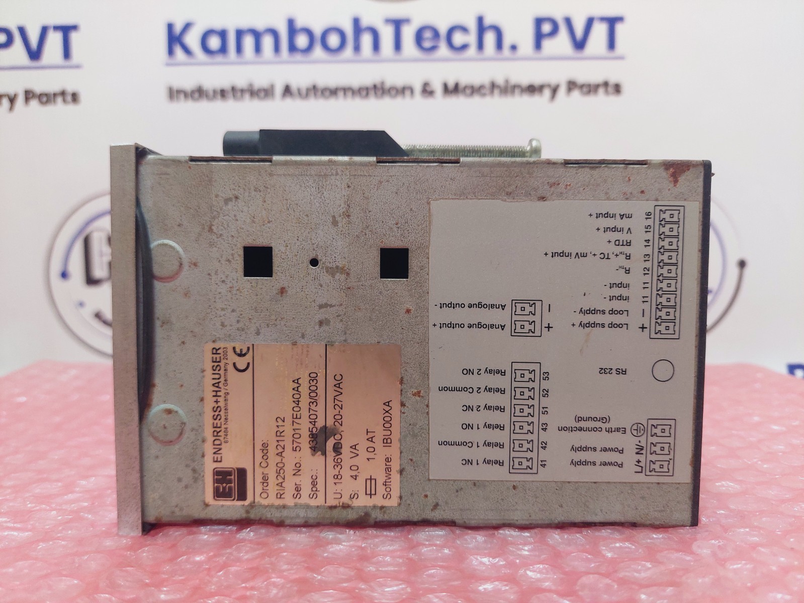 Endress + Hauser RIA250-A21R12 Process Indicator Controller RIA 250