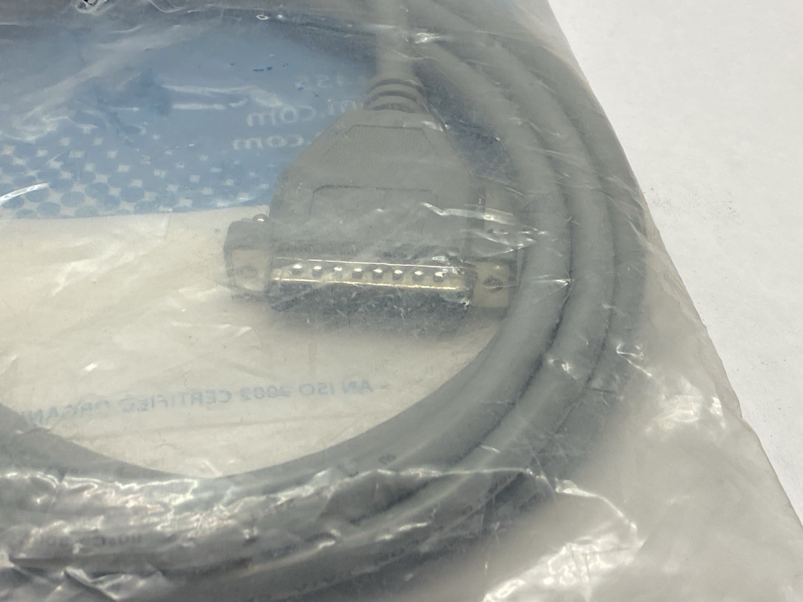 L-Com CSM25MM-10 Economy Molded D-Sub Cable, DB25 Male / Male, 10.0 ft