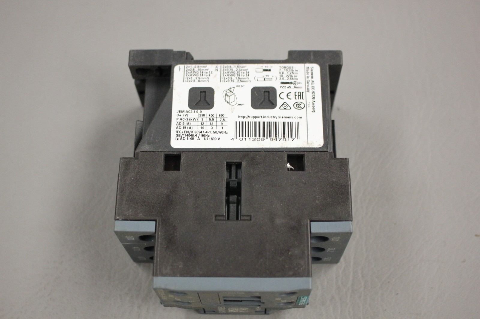 SIEMENS SIRIUS CONTACTOR 3RT2024-1AV60