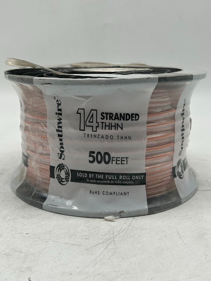 Southwire 500-Feet 14 -AWG Orange Stranded Copper THHN wire