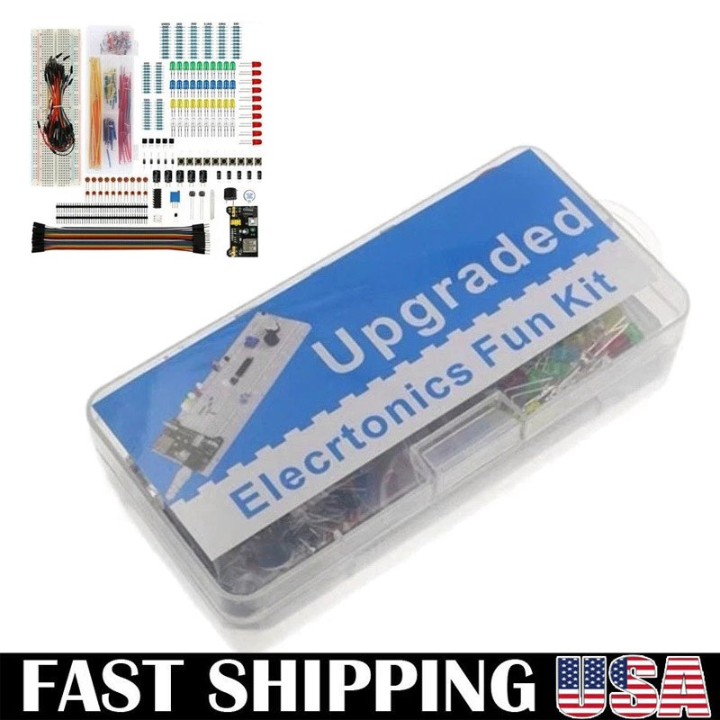 Electronics Component Basic Kit with 830 tie-points Breadboard Resist for UNO R3