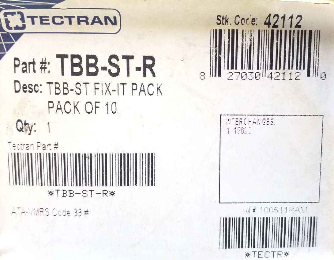 TBB-ST-R Tectran SKN 16-14Ga. Shrink Terminals Qty.10 Free Shipping 42112