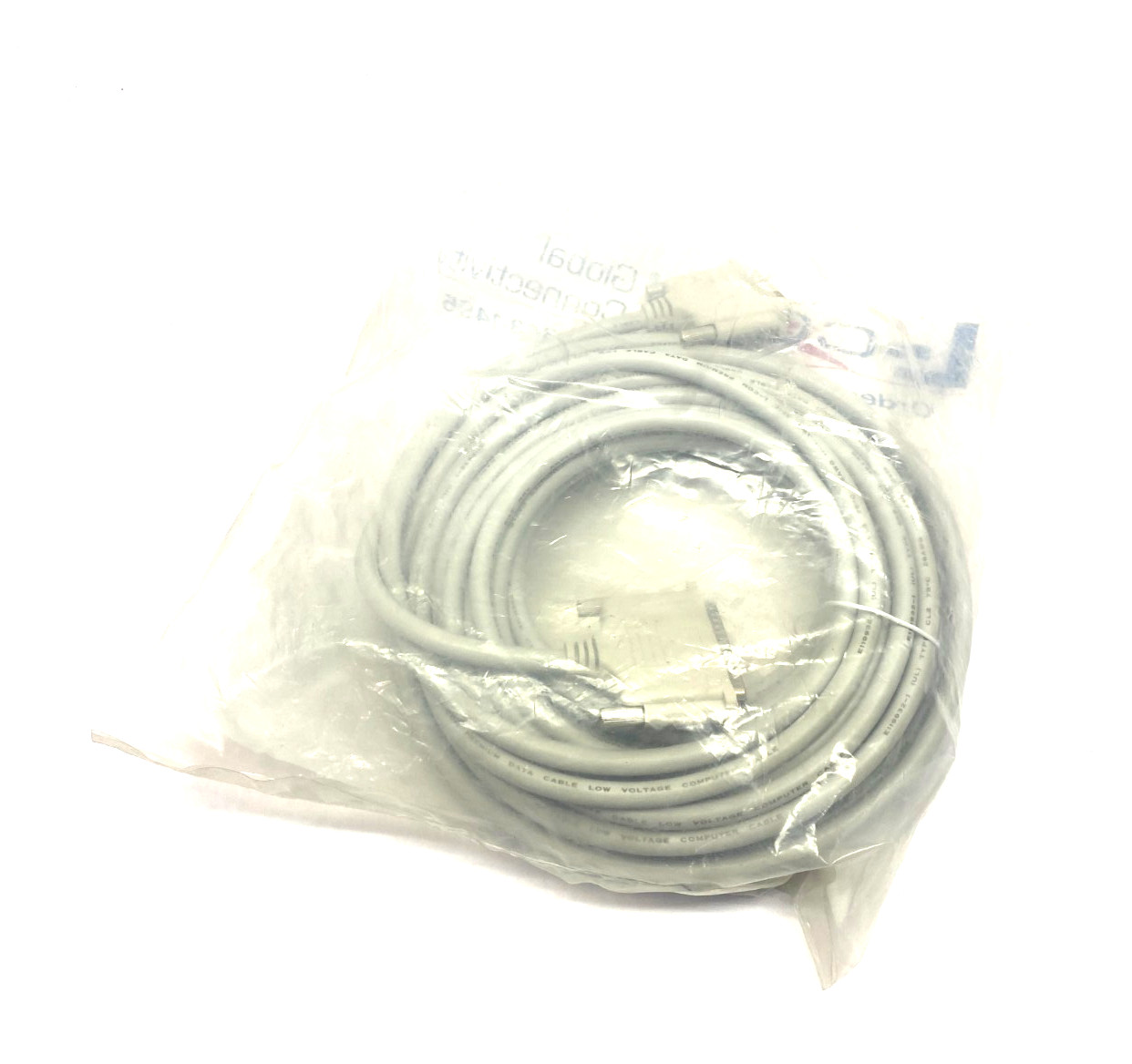 L-Com CS2N37MM-50 Premium Molded D-Sub Cable DB37 Male/Male 50′