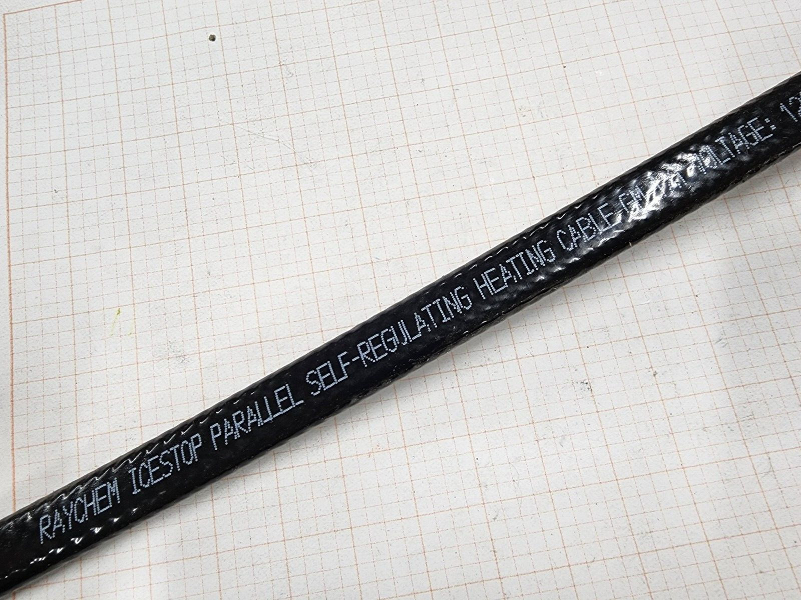 Raychem GM-1XT Icestop Self-Regulating Heating Cable 12 Watts/Ft 120V /1ft