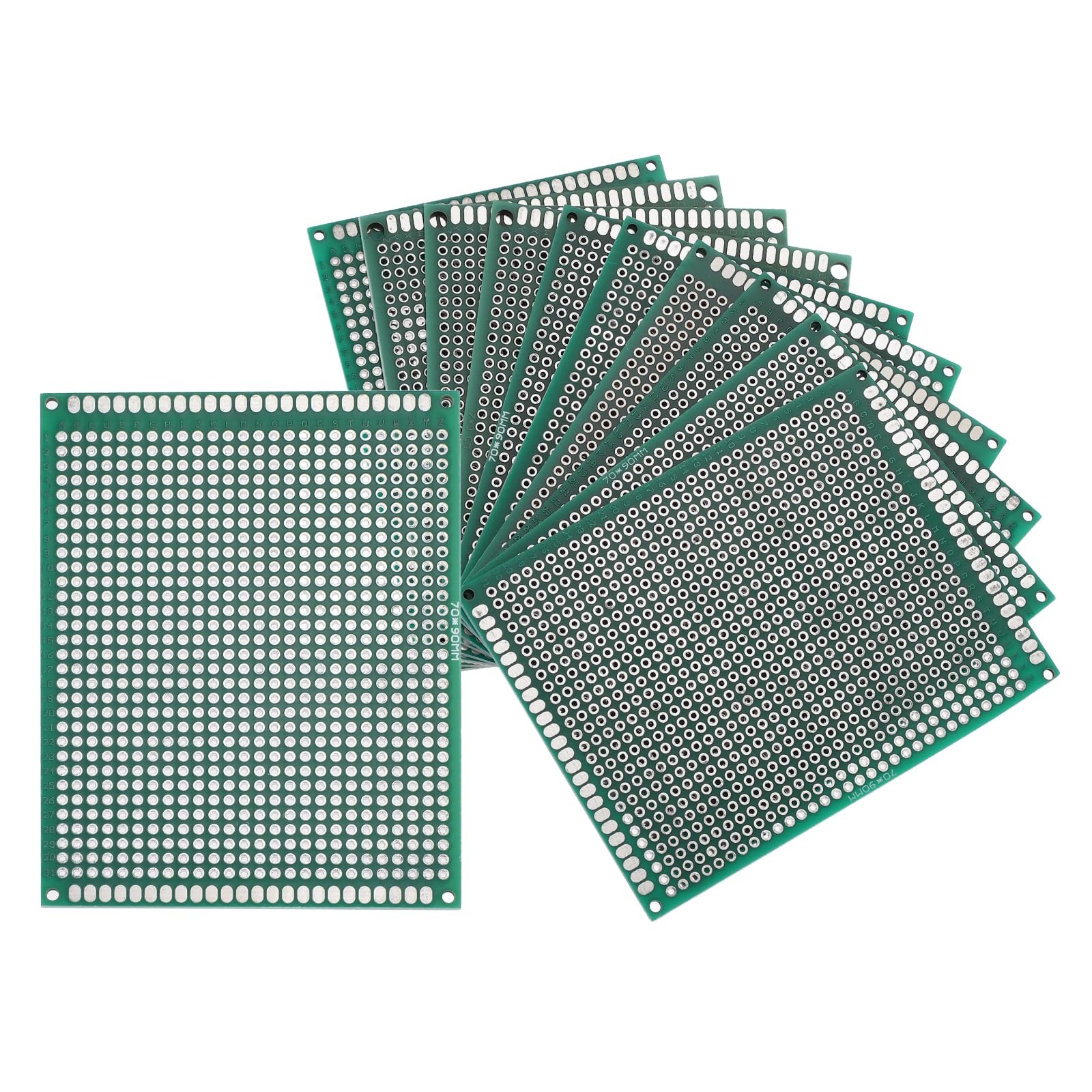 Breadboard Solderable Circuit PCB Prototype Board Double Sided 90x70mm 10 PCS