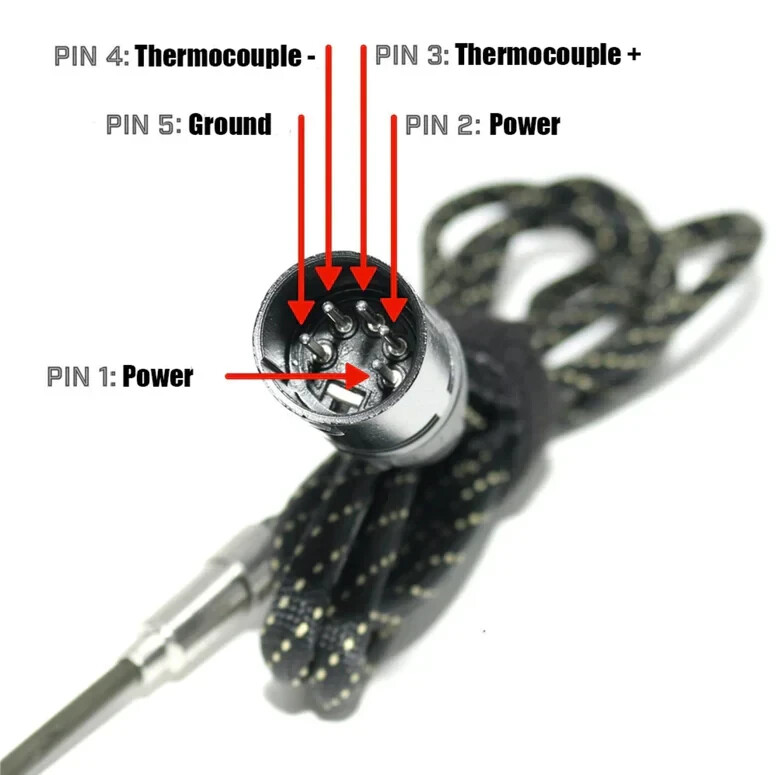 Crossing | Press Cobra Gooseneck Heating Coil 5 PIN XLR 25mm 30mm Electronic