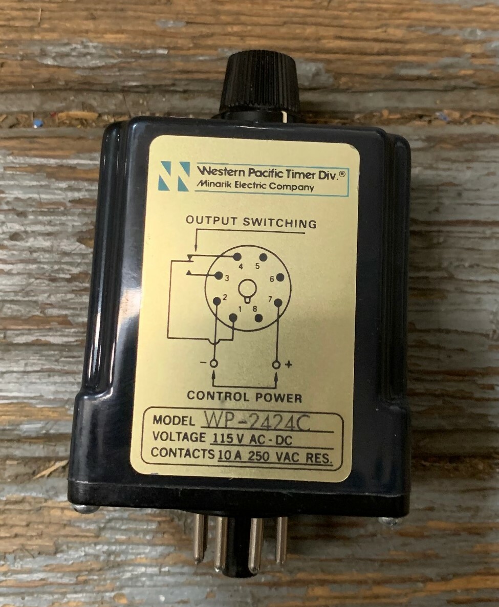 WESTERN PACIFIC/MINARIK ELECTRIC CO WP-2424C TIMER RELAY 8 PIN NEW IN PACKAGE