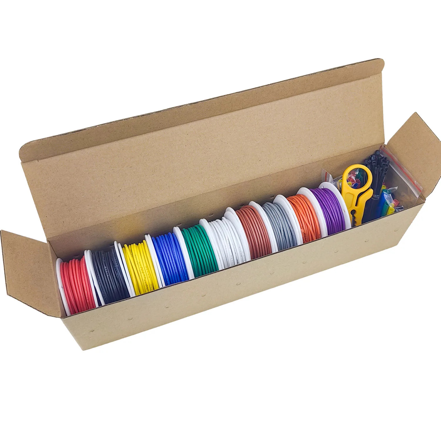 10 Colors in One 16-18-20-22-24-26-28-30 Gauge Silicone Electrical Wire 22 AWG S