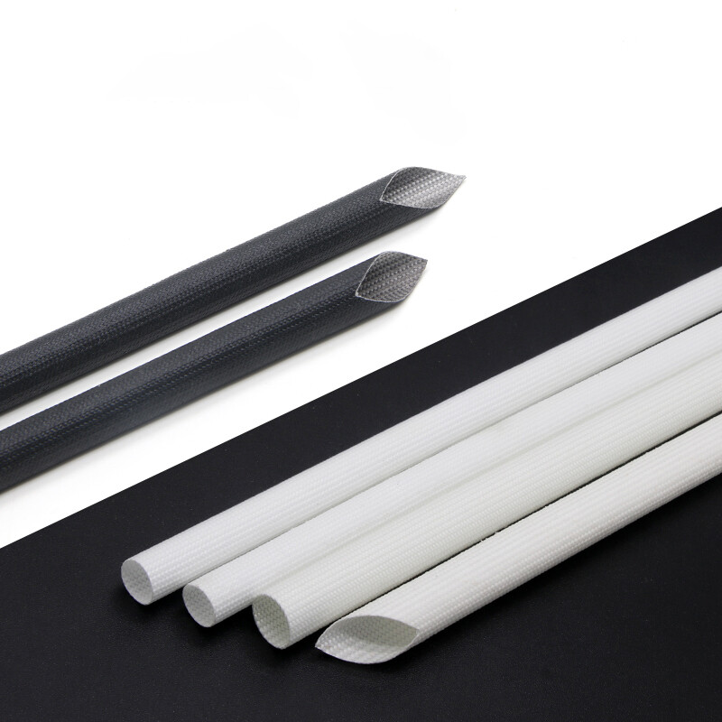 Silicone Fiberglass Sleeving Braided Wires Cable Protective Tubing Insulation