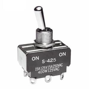 1Pcs S425 Toggle Switches DPDT ON-NONE-(ON) SOLDER LUG
