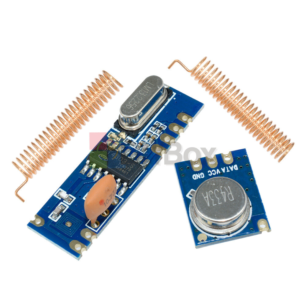 2PCS 433MHz 100m ASK Module Kit RF STX882 Transmitter & SRX882 Receiver Antenna