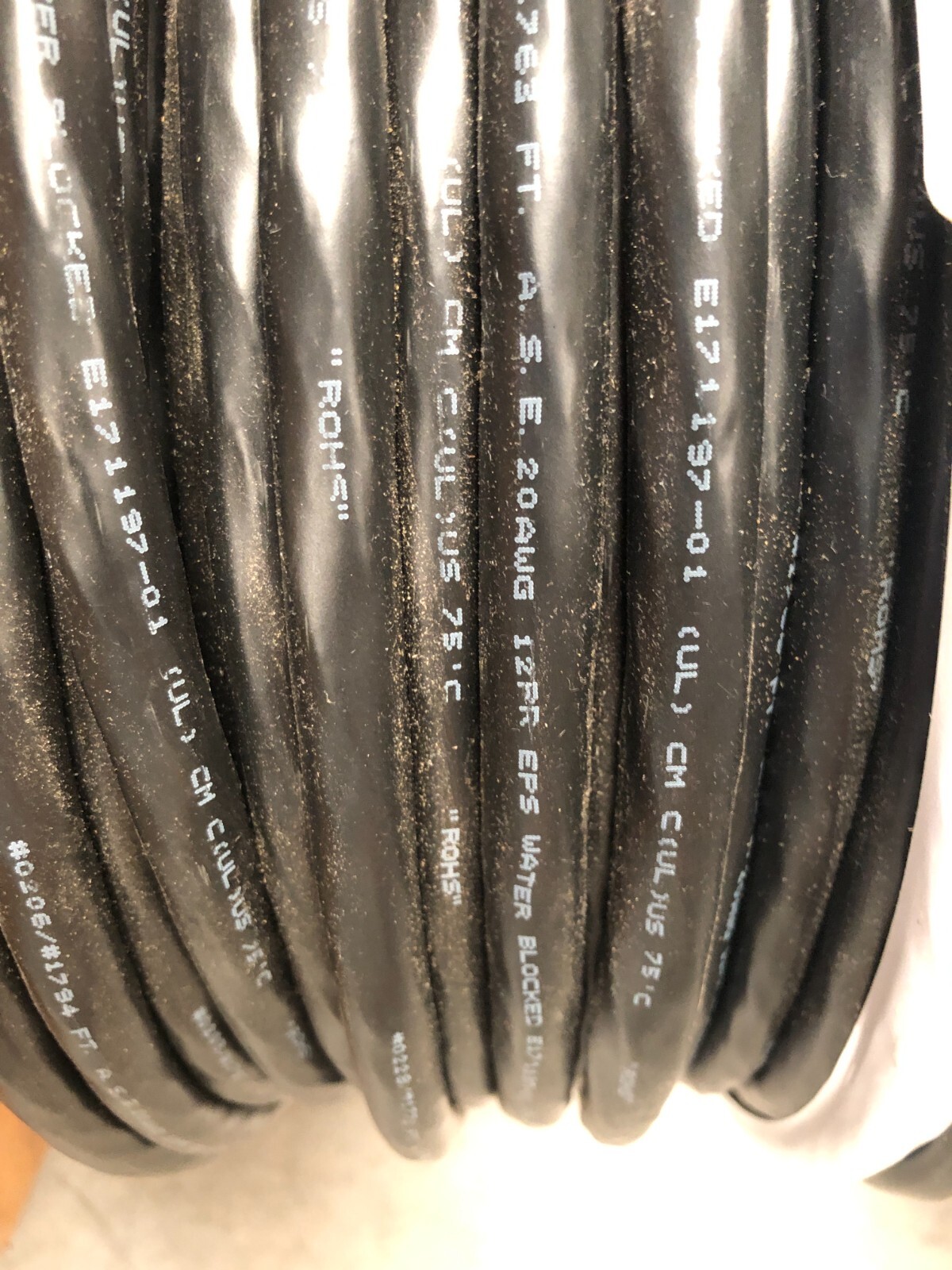 25 Feet 20 AWG 12 Pair Individual Shielded Pairs Wire Cable