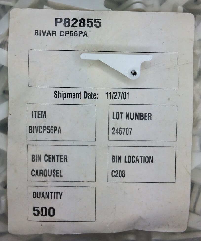 CP56PA BIVAR PCB Card Ejector Straight Lever Nylon 30 PIECES